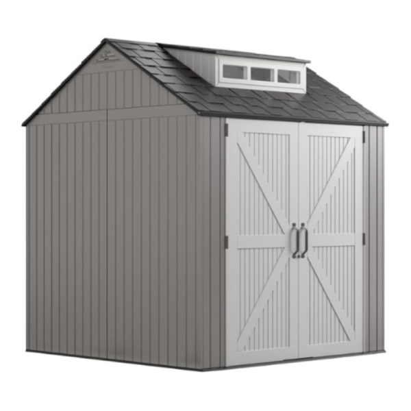 Rubbermaid Resin Outdoor Storage Shed With Floor (7 x 7 Ft)