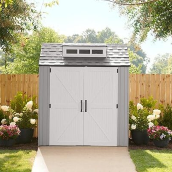 Rubbermaid Resin Outdoor Storage Shed With Floor (7 x 7 Ft) - Image 5