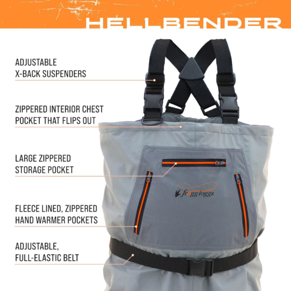 FROGG TOGGS Hellbender Breathable Stockingfoot Fishing Chest Wader - Image 7