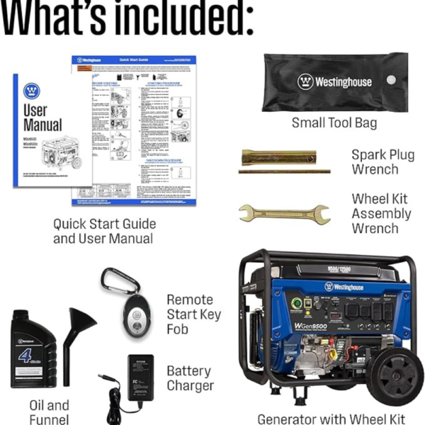 Westinghouse 12500 Watt Dual Fuel Home Backup Portable Generator - Image 3