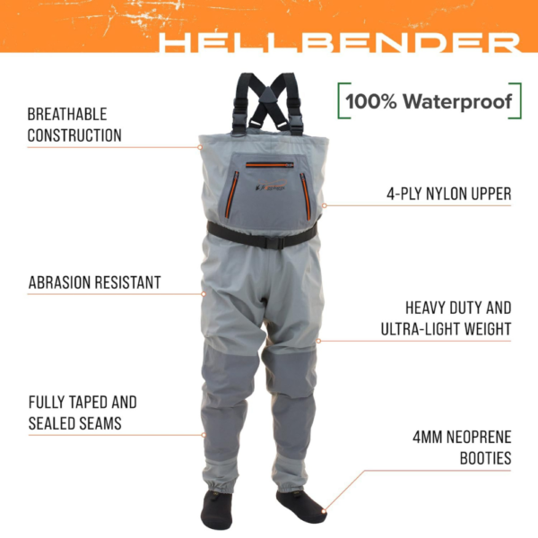 FROGG TOGGS Hellbender Breathable Stockingfoot Fishing Chest Wader - Image 3