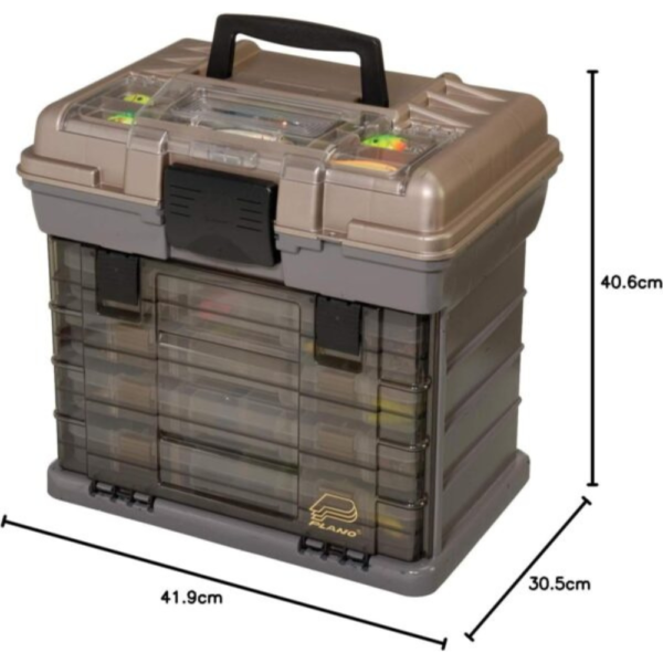 Plano Guide Series Stow Away 4-By Rack System Tackle Box, Holds 4 3700 Utility Tackle Boxes, Adaptable Fishing Box - Image 7